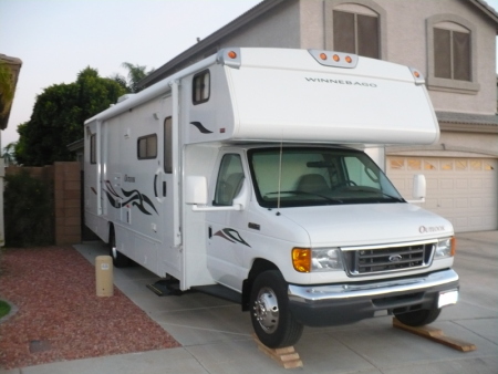 Our RV before the trip