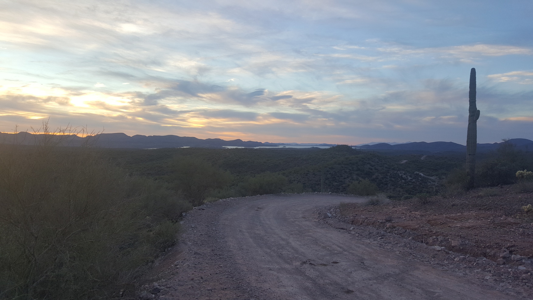 Looking back toward Lake Pleasant